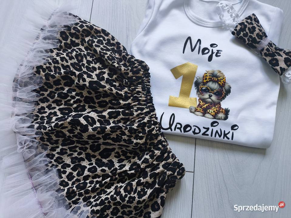 Komplet panterka na roczek dziewczynki Radomsko