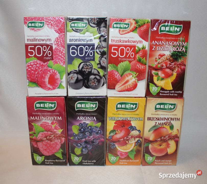Herbata owocowa Belin 20 torebek różne smaki Owocowa Stare Miasto