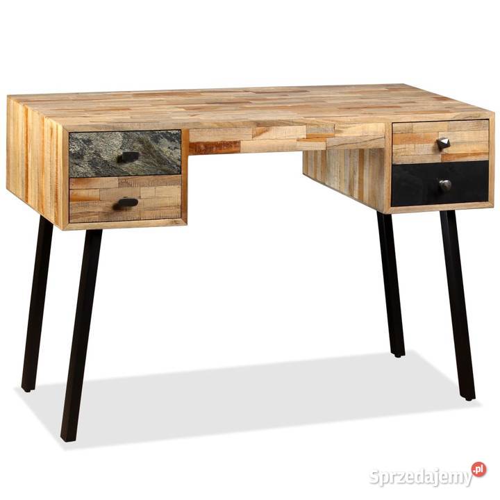 vidaXL Biurko lite drewno tekowe z sprzedam