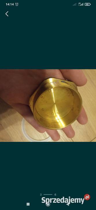 Zaślepka korek mosiądz M63 pomorskie Słupsk