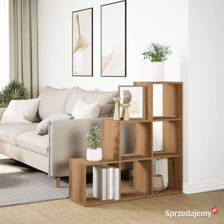 Regał przegroda 3 poziomy dąb artisan 99x29x99 Warszawa
