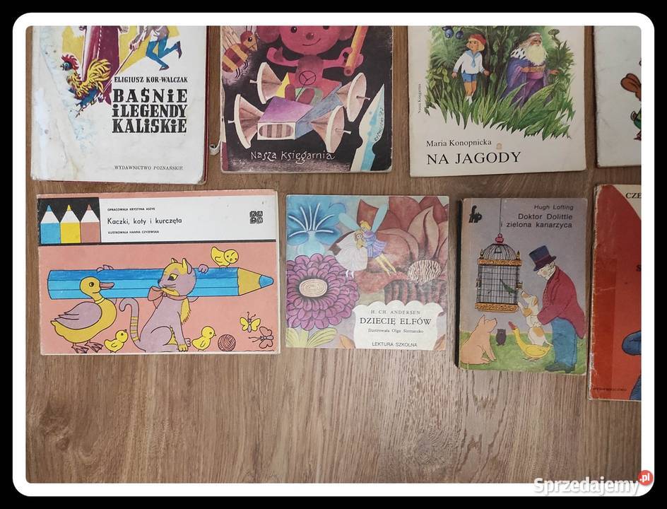 zestaw książek dziecięcych PRL głównie lata 80