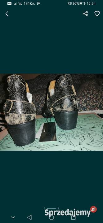 NOWE buty BERSHKA Limitowana Edycja Botki SKÓRA Leszno