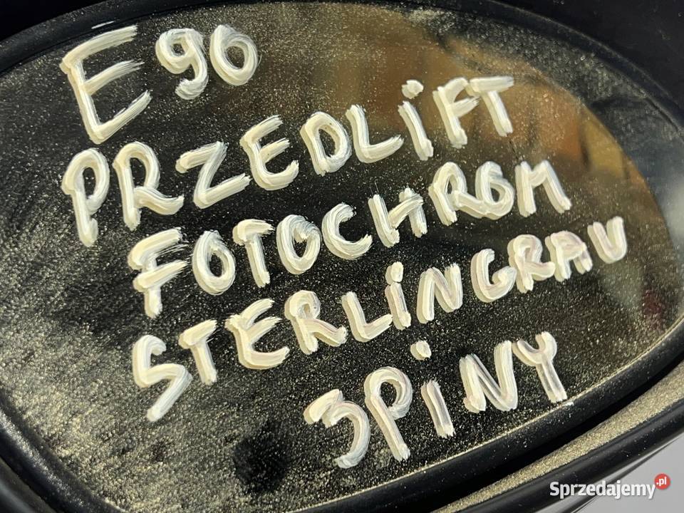 BMW E90 E91 LUSTERKO PRAWE 3PIN EUROPA FOTOCHROM osobowe