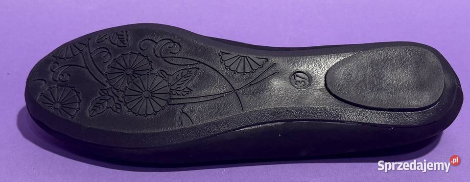 Czarne gładkie baleriny rozmiar 38 AKS5 Żyrardów