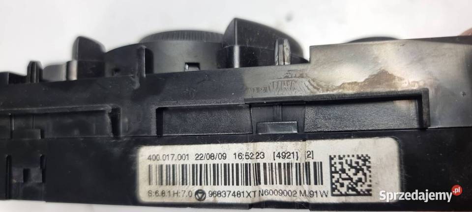 PANEL KLIMATYZACJI PEUGEOT 3008 T 8 96837481XT osobowe Części samochodowe Lipno