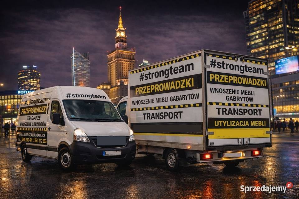 Przeprowadzki transport wnosimy znosimy wszystko Przeprowadzki