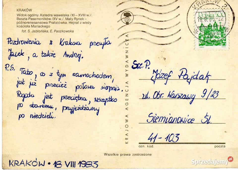 KRAKÓW POCZTÓWKA WIELOWIDOKOWA 9 świętokrzyskie Krynki