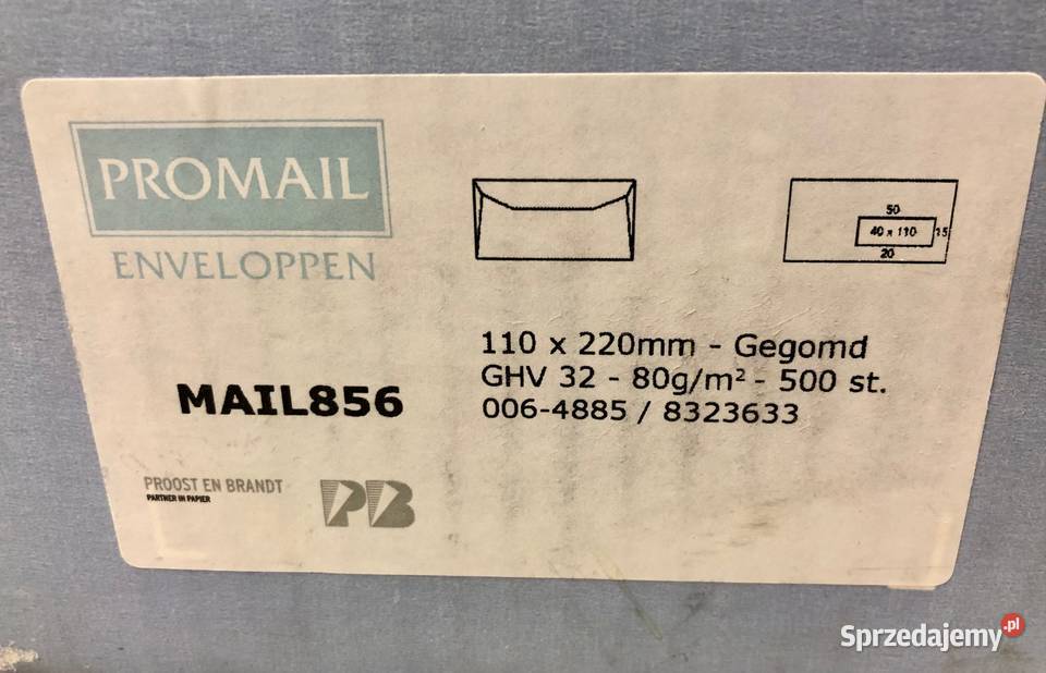 Koperty biurowe z okienkiem 220x110 500 Stąporków