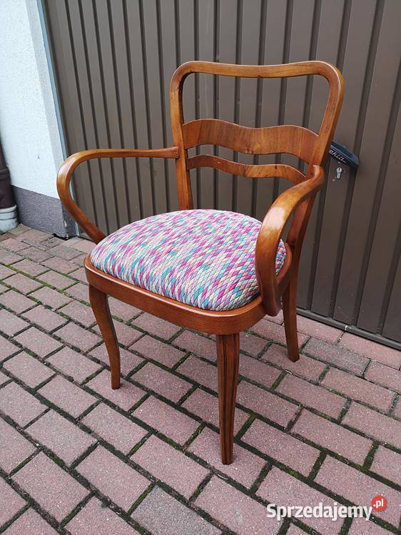 Stary Fotel Krzesło ARTDECO Gabinetowy Antyk Swarzędz