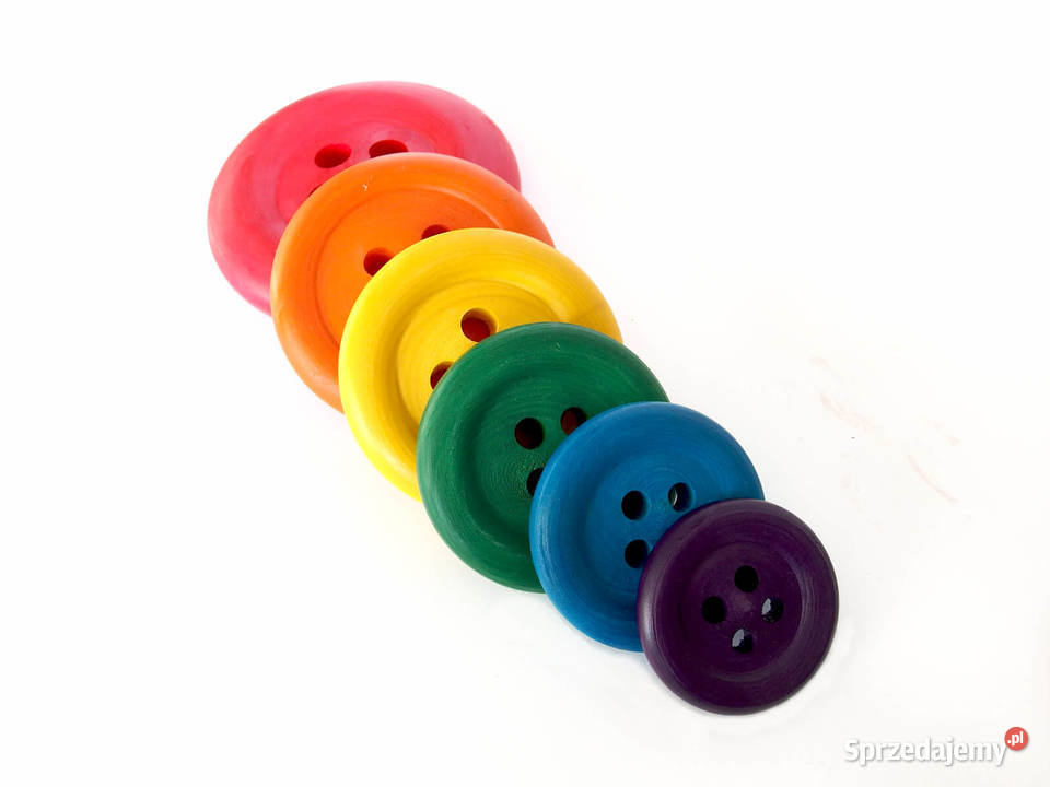 Nawlekanka drewniana guziki giganty Montessori Edukacyjne Zduńska Wola
