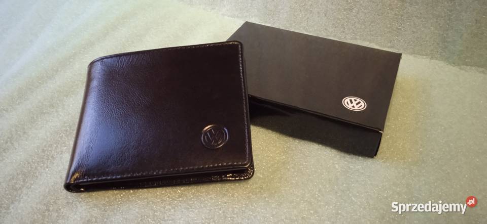 Portfel VOLKSWAGEN Skórzany Czarny VW lubuskie Zielona Góra