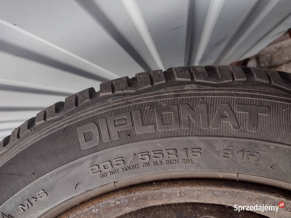 Opony zimowe na felgach stalowych Citroen łódzkie Aleksandrów Łódzki