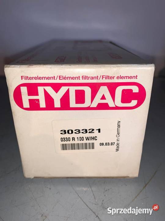 Filtr Olejowy 0330 R 100 WHC 303321 Hydac Filter Warszawa sprzedam
