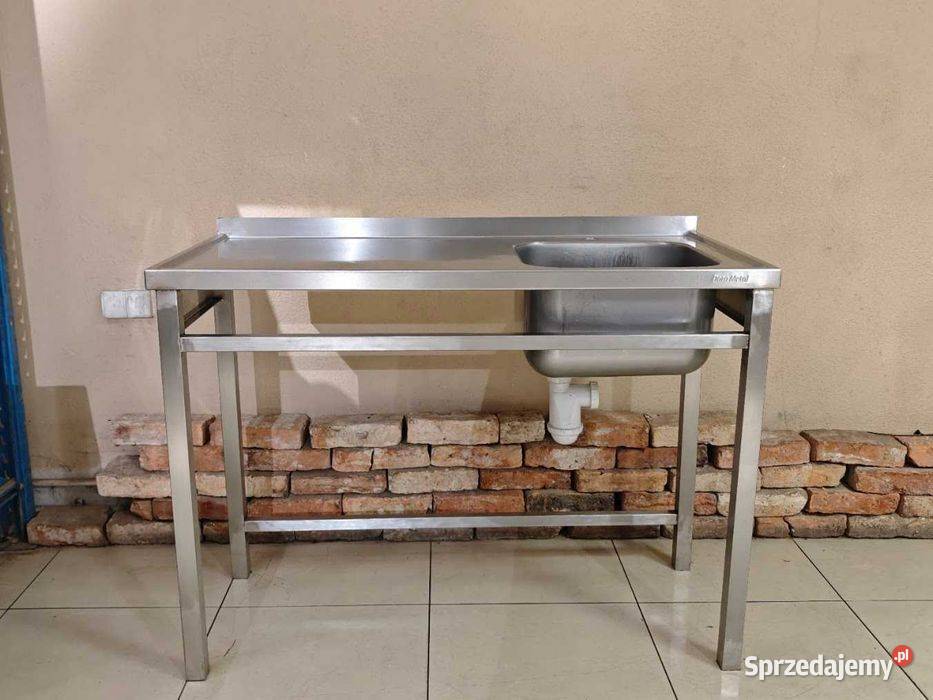 Stół gastronomiczny z dużym zlewem 120x60 polska Góra