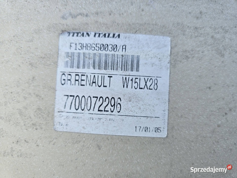 Felgi 2 sztuki RENAULT MASSEY FERGUSON MF 765 Baliki