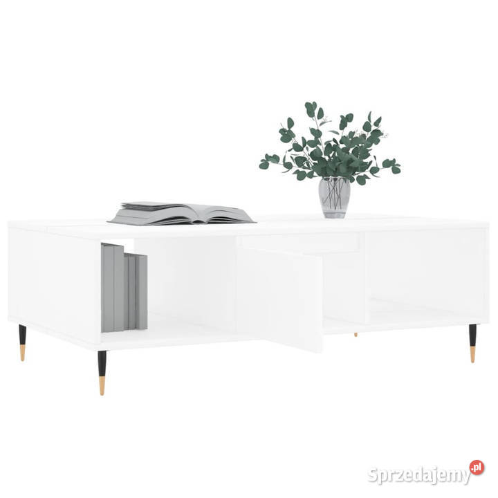 Stolik kawowy biały 104x60x35 materiał mazowieckie Warszawa