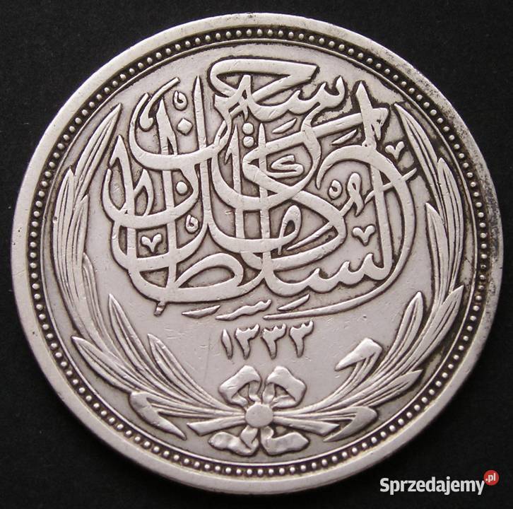 EGIPT 10 PIASTRÓW 1917 SREBRO Numizmatyka łódzkie Łódź sprzedam