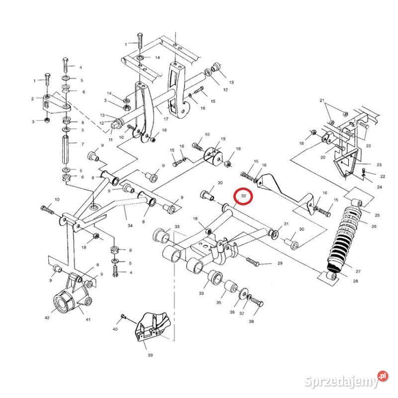 Wahacz tył dolny prawy do quada Polaris Nowy Sącz