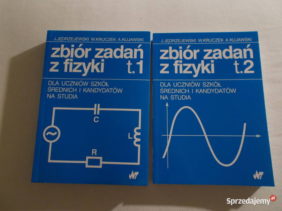 Zbiór zadań z fizyki t1 i 2 Jędrzejewski Kruczek miękka Poznań sprzedam
