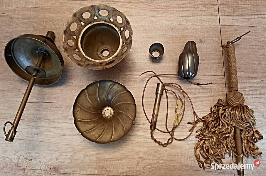 Elementy części starego żyrandola Ostrów Wielkopolski