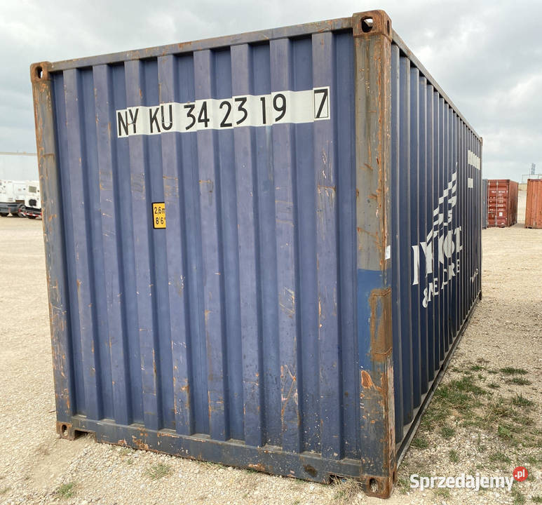 Kontener morski magazynowy 20DV 6 metrowy małopolskie Mszana Dolna