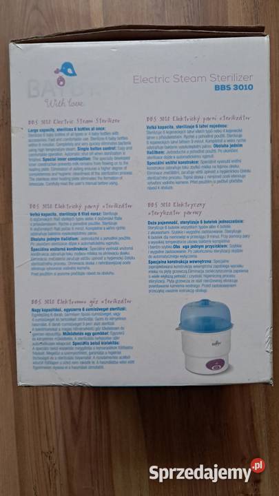 Elektryczny Sterylizator Parowy Bayby BBS 3010