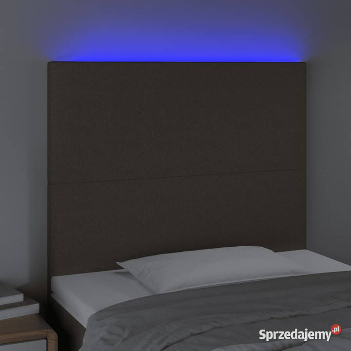 Zagłówek do łóżka z LED taupe 90x5x118128 Ramy i stelaże Warszawa