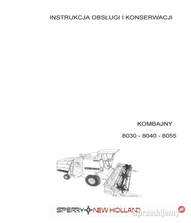 Instrukcja obsługi NH Clayson Holland 8030 8040 wielkopolskie Szamotuły
