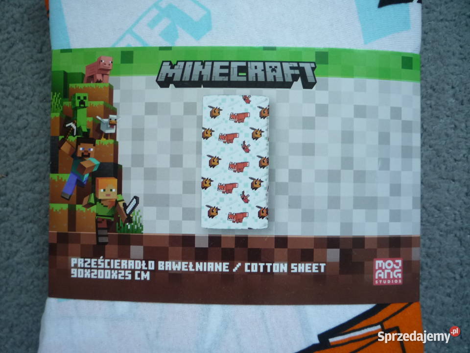 Minecratf Prześcieradło bawełniane jersey z Szczecin