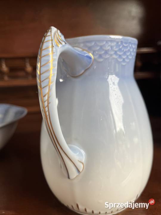 Dzbanek do wody BG Royal Copenhagen Złota Mewa Porcelana i szkło Gdańsk sprzedam