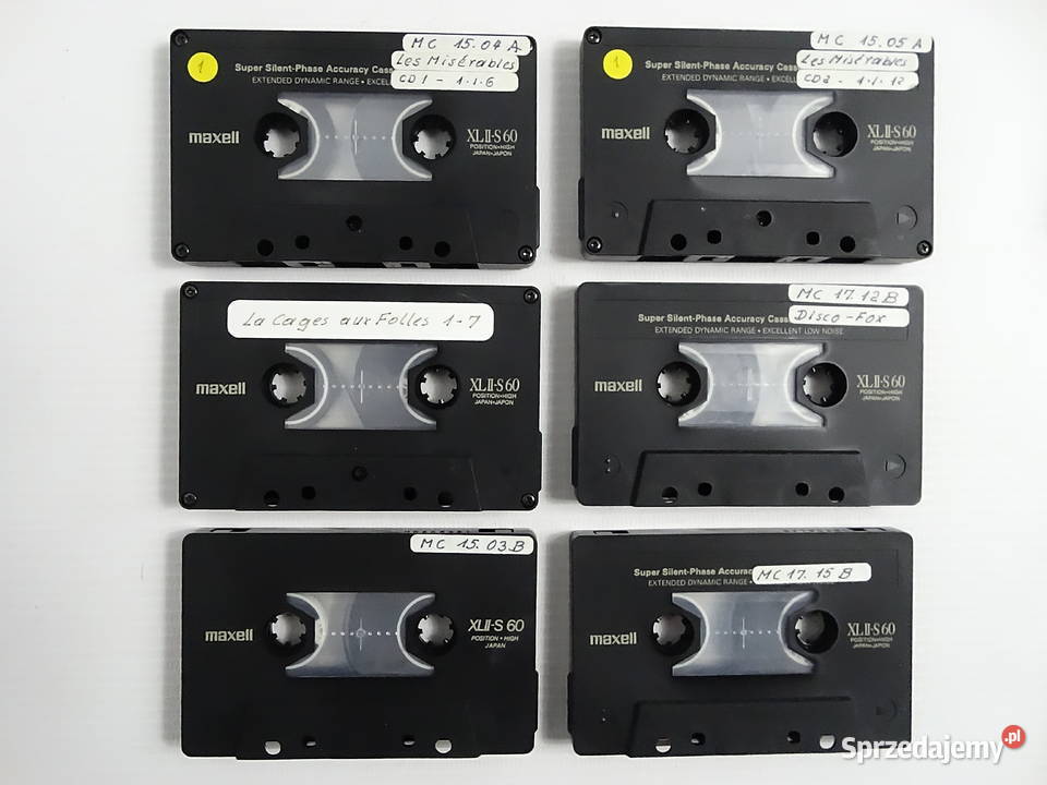 Zestaw 6 kaset MAXELL XLIIS 60 Stan Biłgoraj
