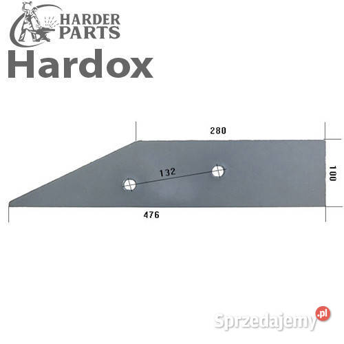 Płoza krótka HARDOX 27371602P części do pługa podlaskie Suwałki sprzedam