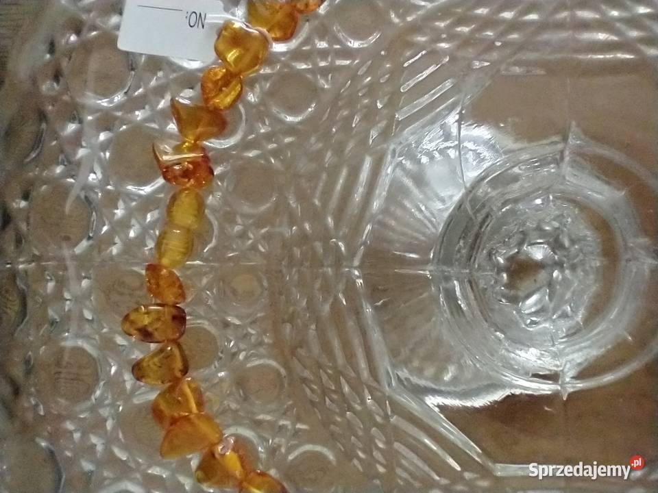 Naszyjnik bursztyn bałtycki rękodzieło łódzkie sprzedam