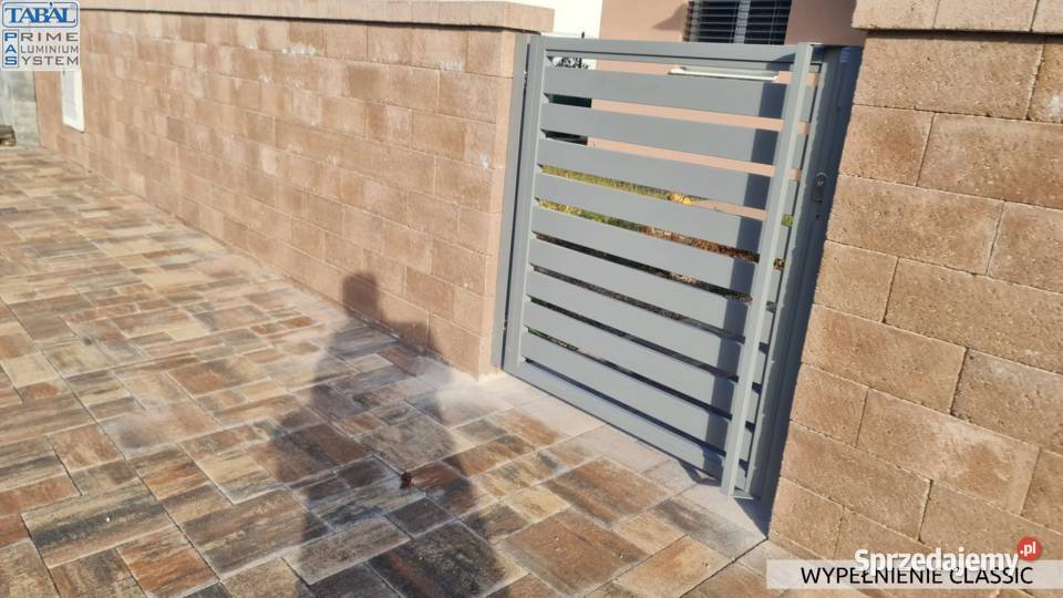 Nowoczesna furtka aluminiowa KOMPLETNA szybka Lublin