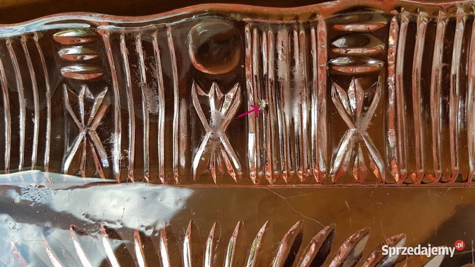 Taca kat 2046 Ząbkowice kolorowe szkło PRL Dąbrowa Górnicza sprzedam