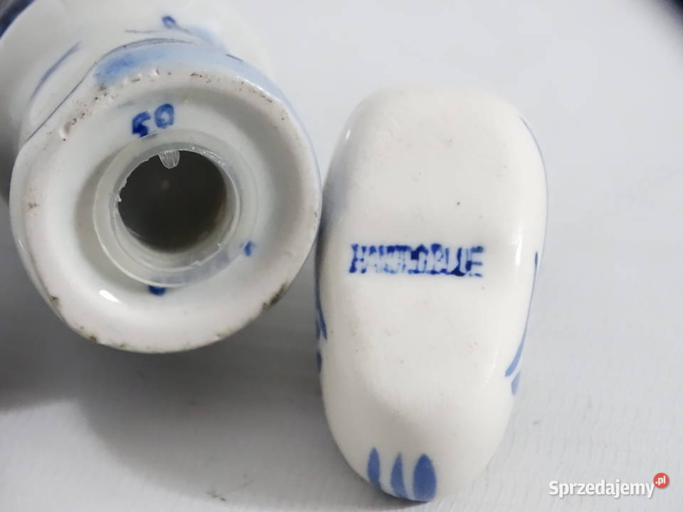 Ceramiczny komplet pamiątkowy z Holandii Wiatrak Biłgoraj