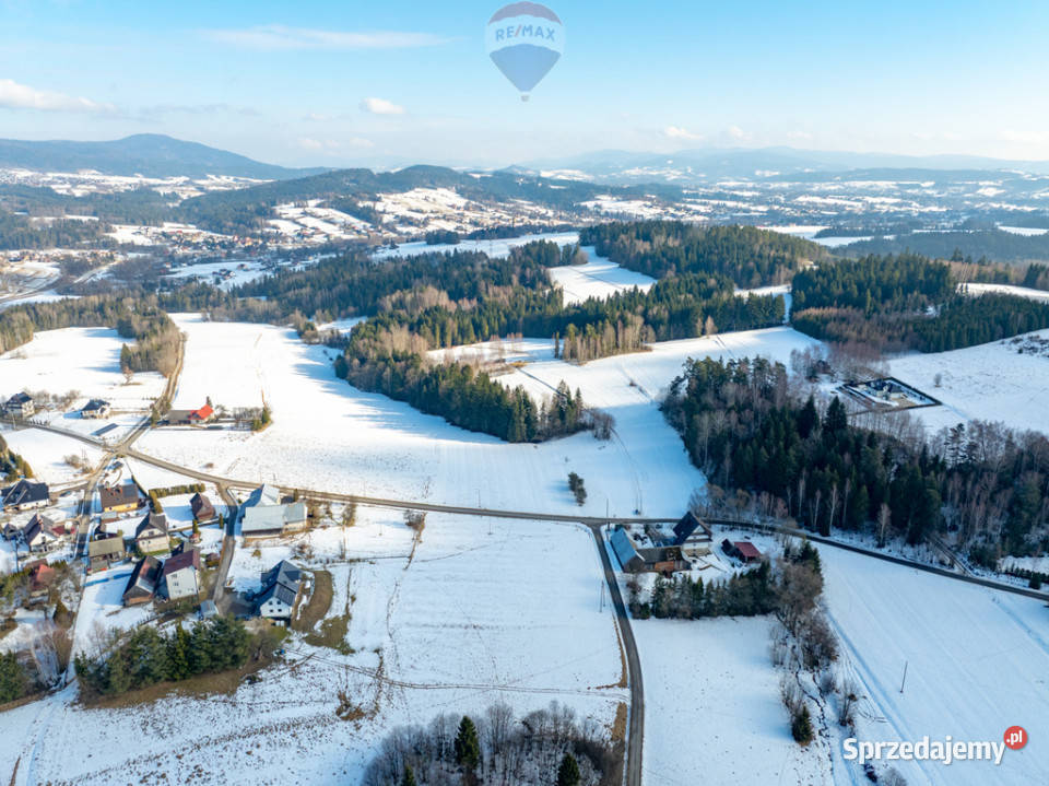 Działka budowlana Wysoka gmina Jordanów 65m małopolskie sprzedam
