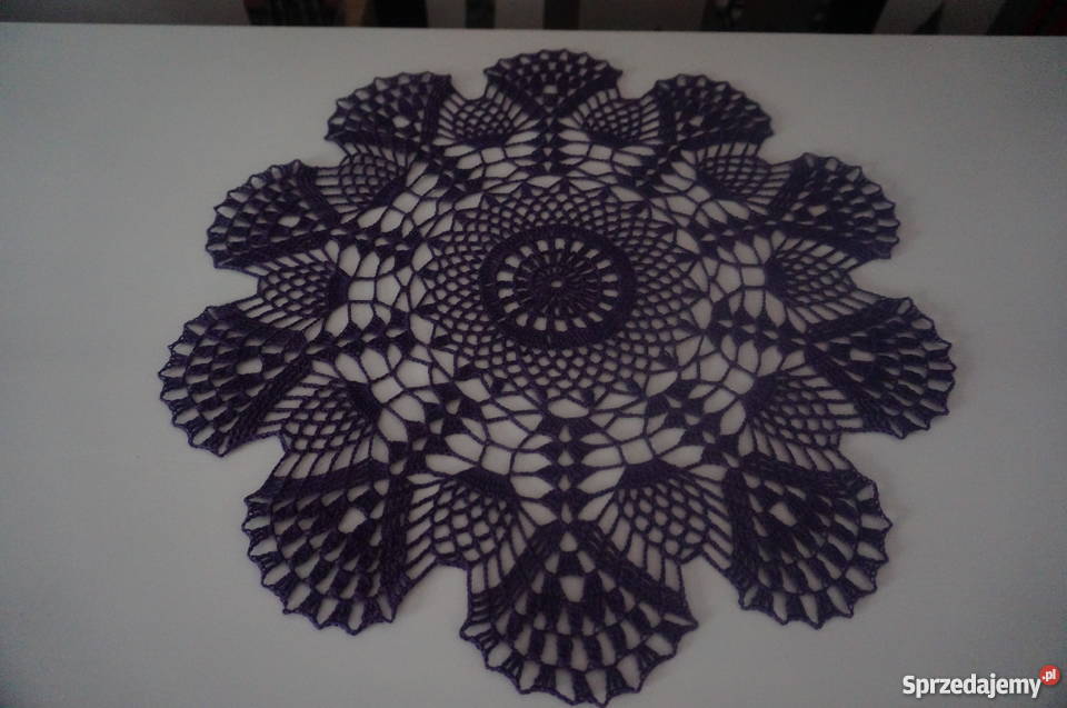 serwety obrus bieżnik serweta szydełko łódzkie