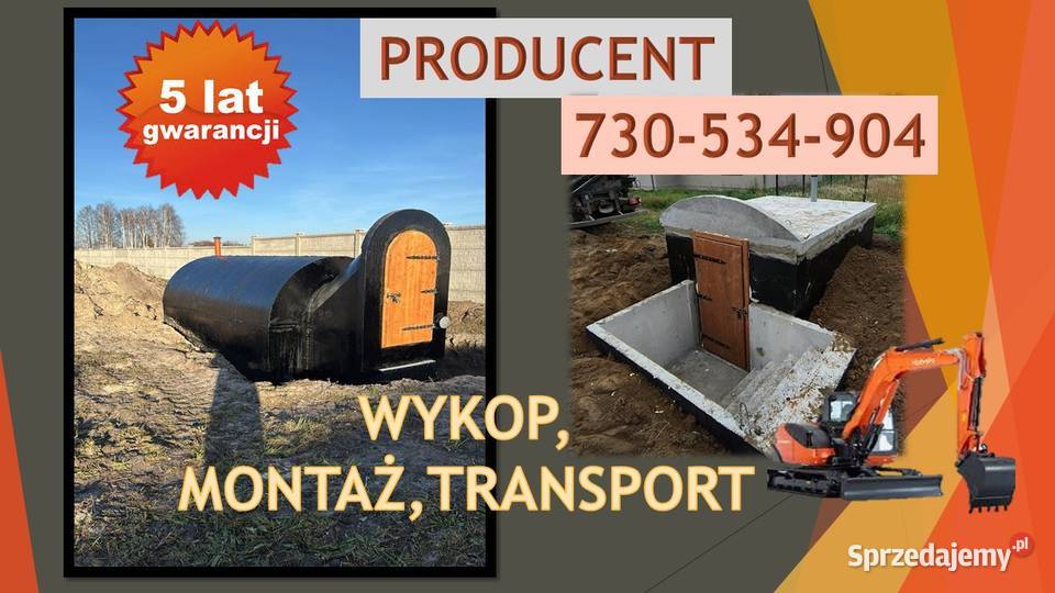 Zbiorniki betonowe piwnice ziemianki szamba Nidzica