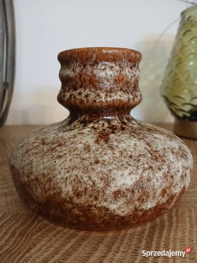 Dzbanek wazon ceramiczny Fat Lava z Niemiec Wiewiórka