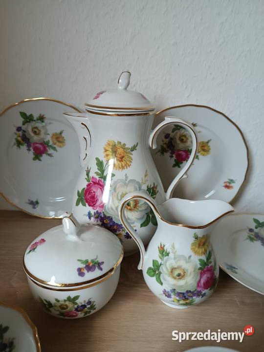 Komplet porcelany na 4 osoby Porcelana i szkło małopolskie Gorlice sprzedam