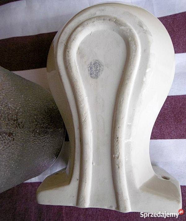 Lampa porcelanowa na ścianę szklany klosz E 27 wielkopolskie Ostrów Wielkopolski sprzedam