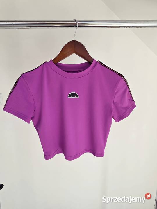 Fioletowy sportowy top crop bluzka Ellese małopolskie