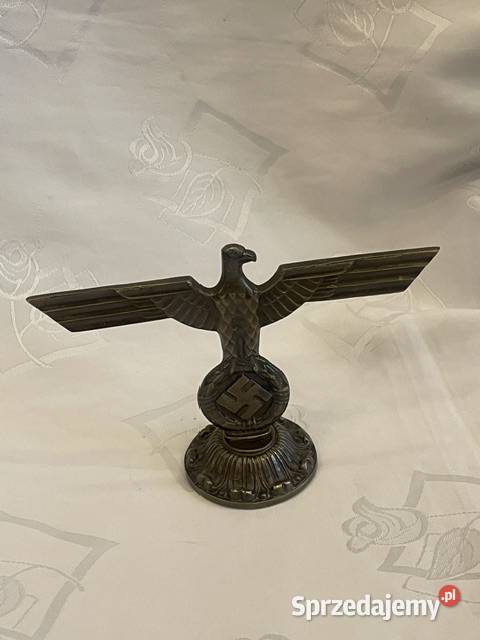 Figurka niemieckiego orła Gapa III Rzesza brąz Kraków