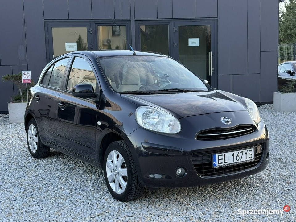 Nissan Micra 12 12V 80 2012r 106 Klimatyzacja czarny Wrocław