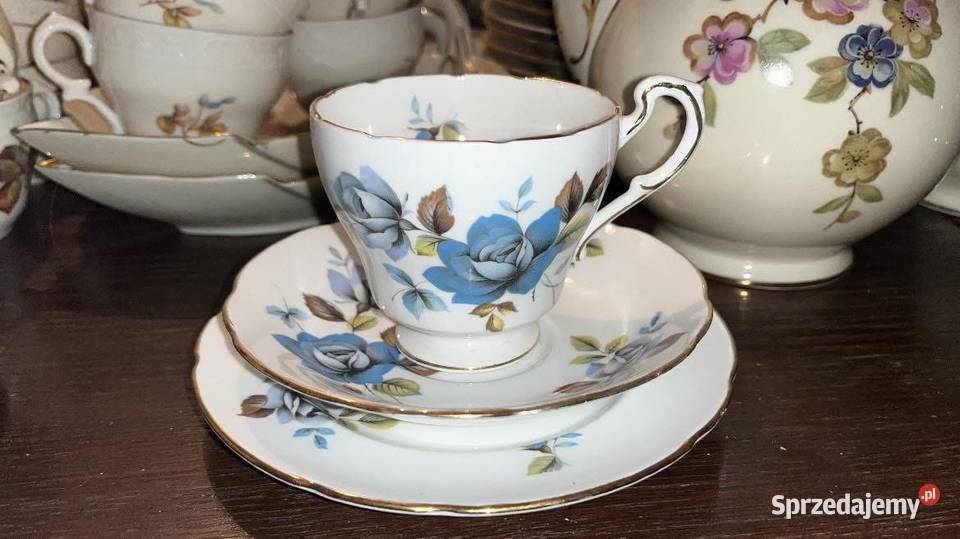 Talerzyk deser Majesty the Queen Blue Mist Porcelana i szkło Gdańsk sprzedam