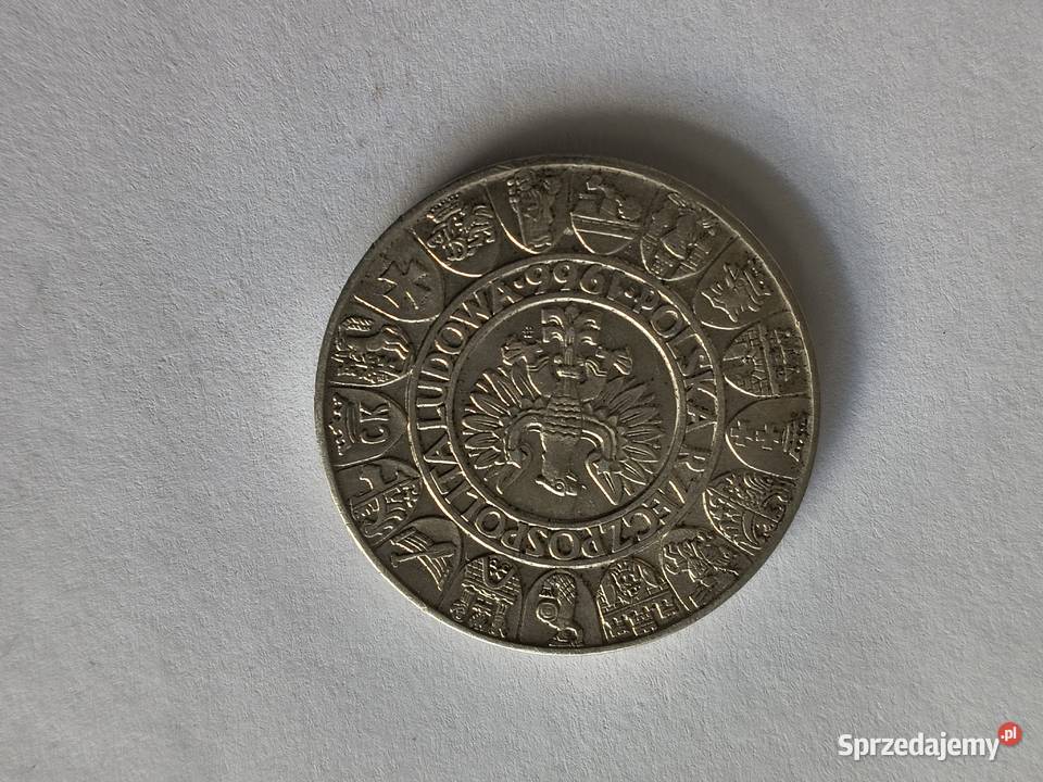 100 1966 Mieszko i Dąbrówka srebro Ag 900 Szczecin