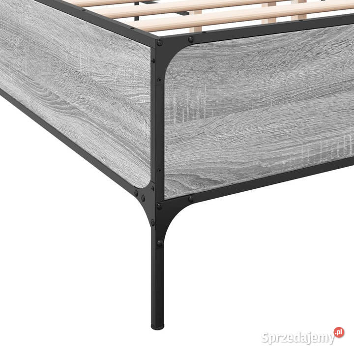 Rama łóżka szary dąb sonoma materiał 153cm mazowieckie Warszawa sprzedam