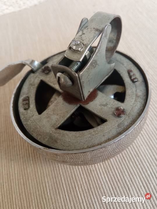Przedwojenny metalowy duży dzwonek do roweru mazowieckie Warszawa